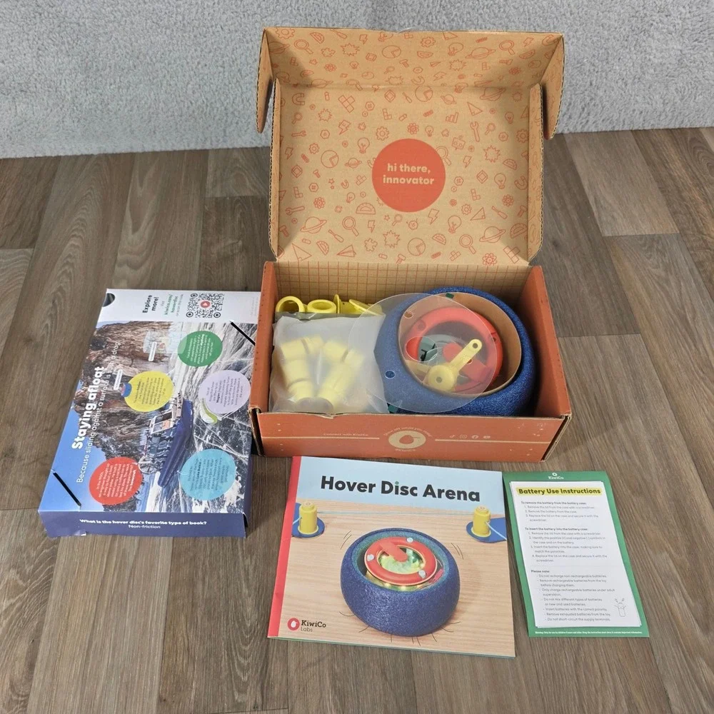KiwiCo Labs Hover Disc Arena STEM Science Kit Engineering Project Ages 9-12
